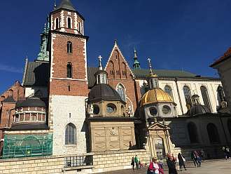 Polský Krakov, královský zámek Wawel a starý židovský hřbitov