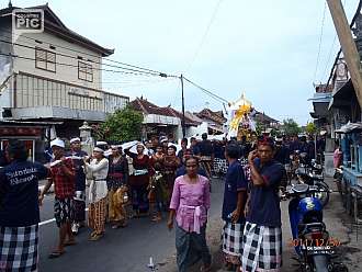 pohreb na severu Bali