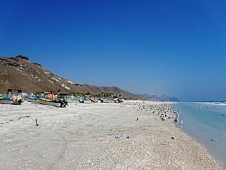 Sultanát Omán - Mughsail pláž