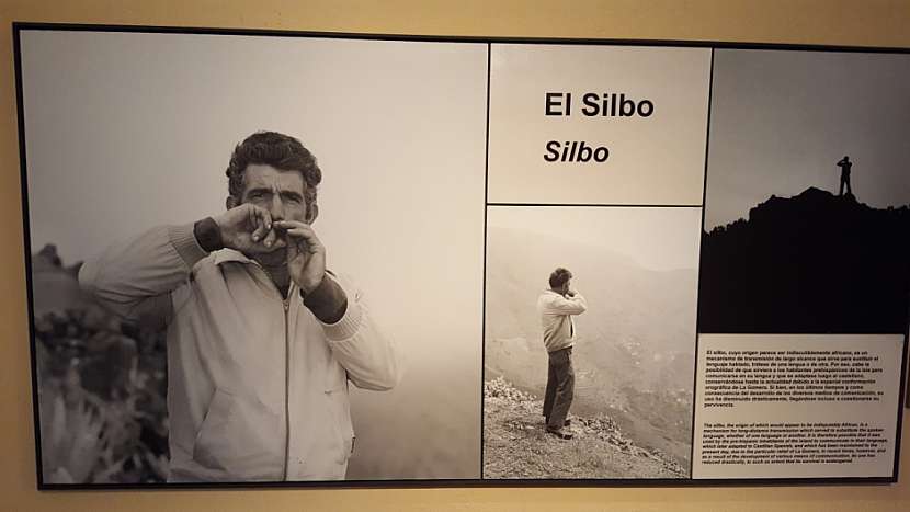 Zdejší dorozumívací jazyk El Silbo.