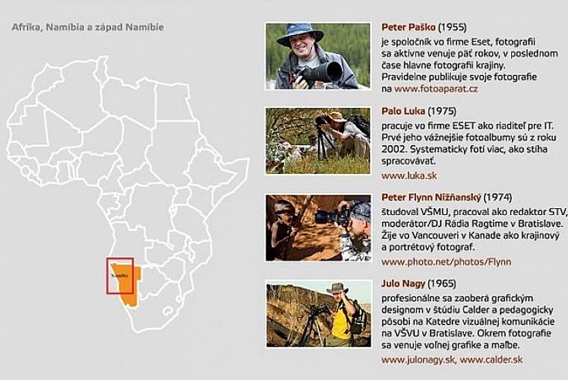 Lovci fotografií spomínajú na Namíbiu