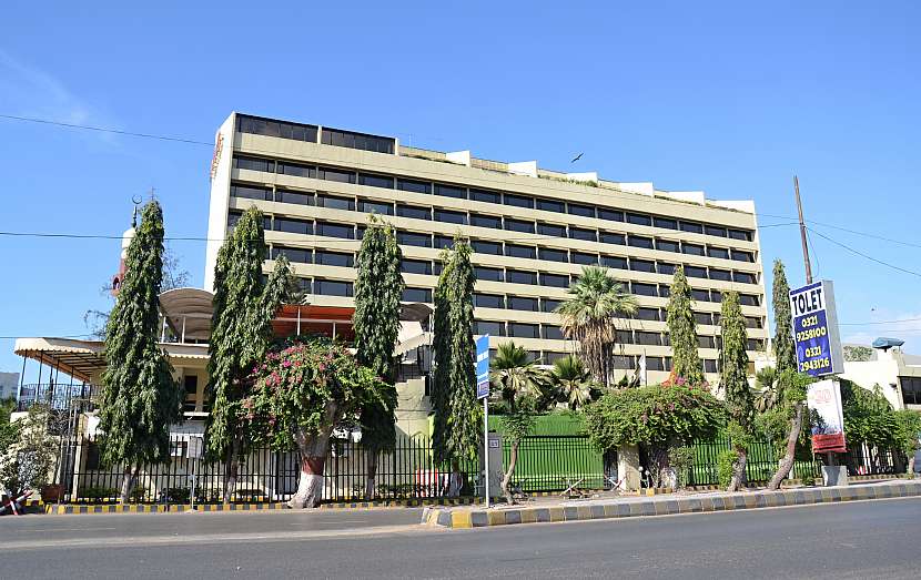 Hotel Marriot v Karáčí.