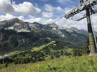 Rakouské lyžařské středisko Obertauern v létě