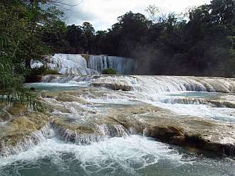 Mexico - Misol-ha, Agua Azul a Palenque